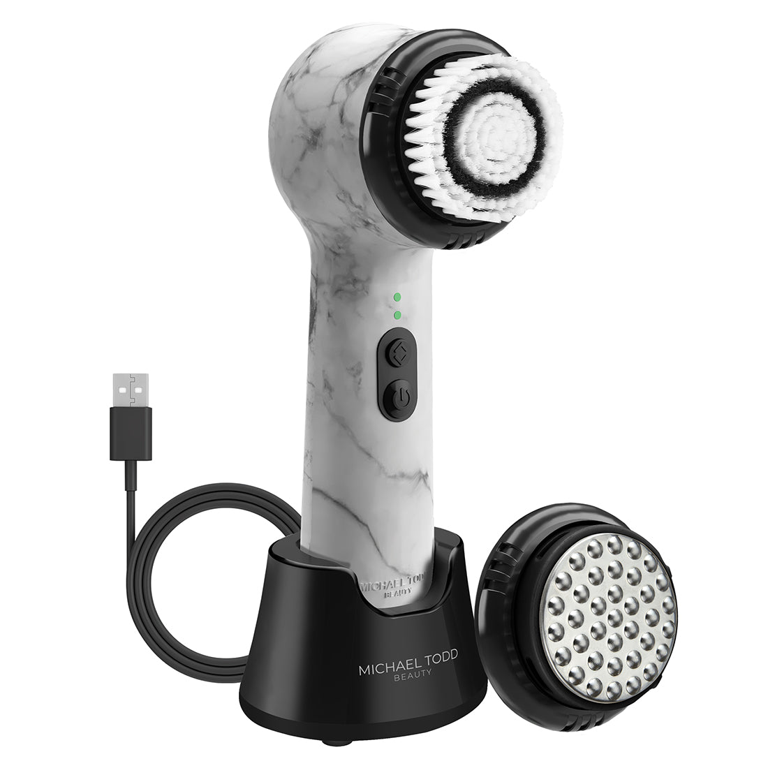 White Marble Soniclear Petite Sonic Facial Cleansing Brush. visible_badge
