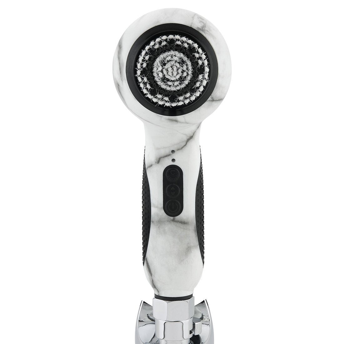A clean and flawless white and black Stay Balanced device designed for skincare delivery by Michael Todd Beauty.