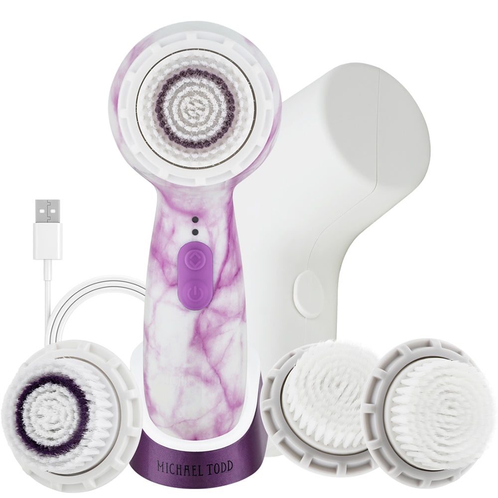 Purple Marble Soniclear Petite Deluxe Facial Cleansing Brush