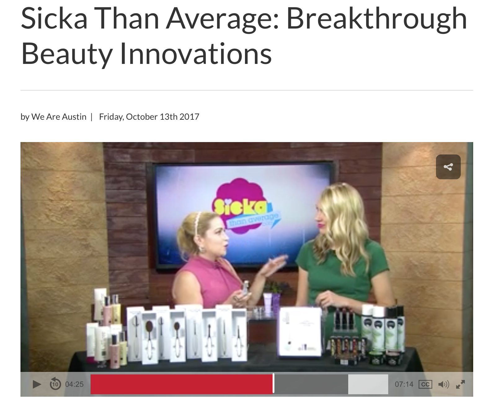 Sicka Than Average: Breakthrough Beauty Innovations