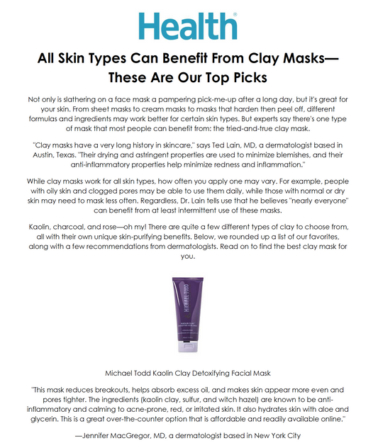 KAOLIN CLAY MASK - HEALTH - OCTOBER 2017