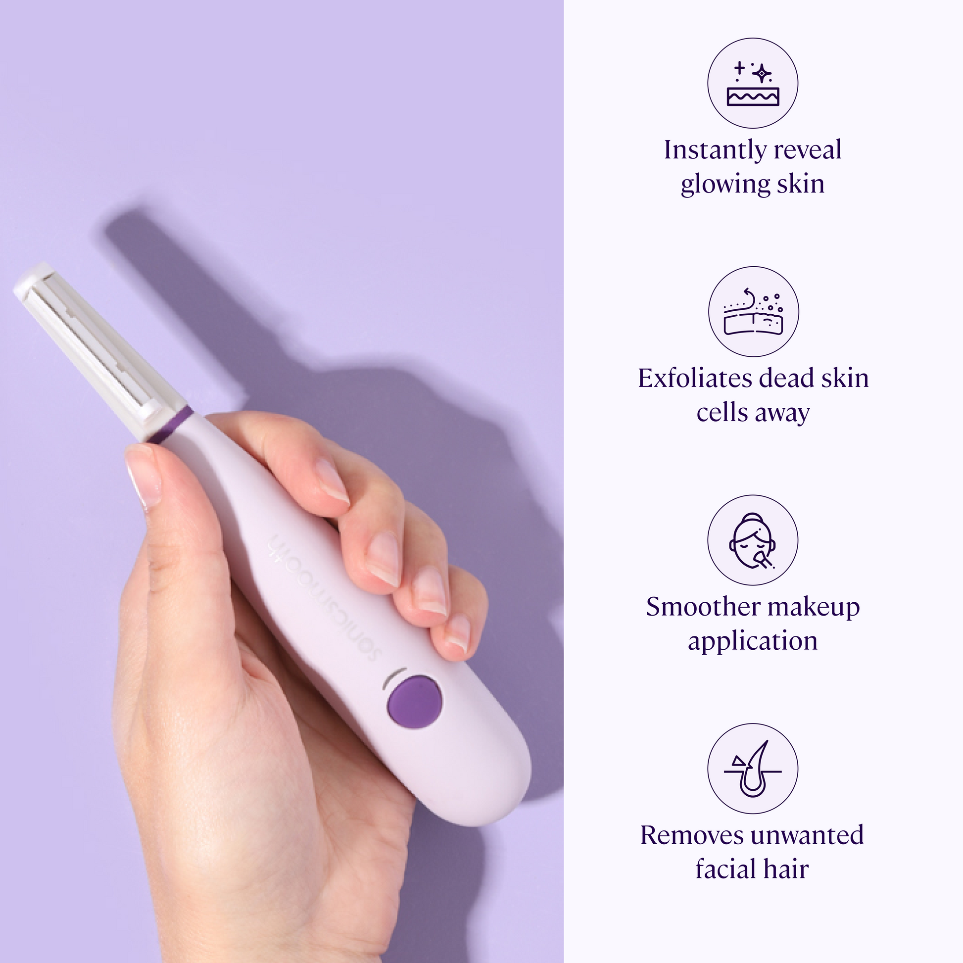 Lavender Lust Sonicsmooth Sonic Dermaplaning System