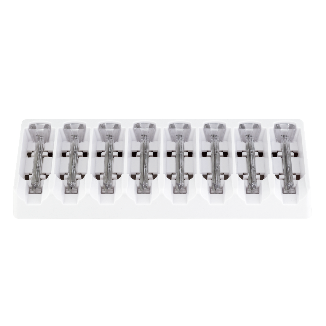 2 Month Supply .The Michael Todd Beauty Sonicsmooth Clear Refill Tips include eight clear plastic ampoules in a white tray, ideal for safely refilling your Sonicsmooth or sonic dermaplane device.
