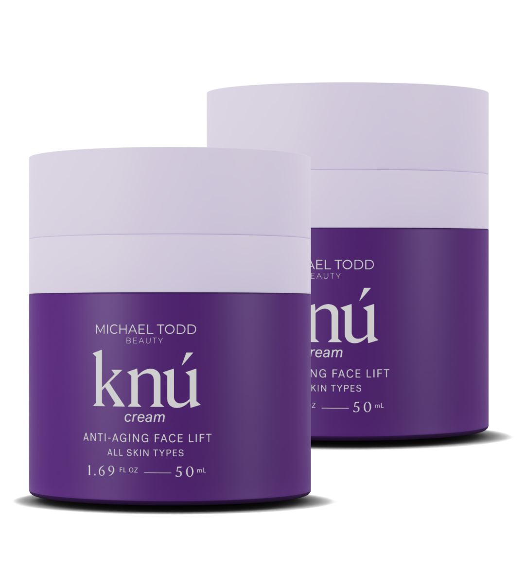 Two bottles of Michael Todd Beauty Knú Ageless Cream - 2 Month Supply.