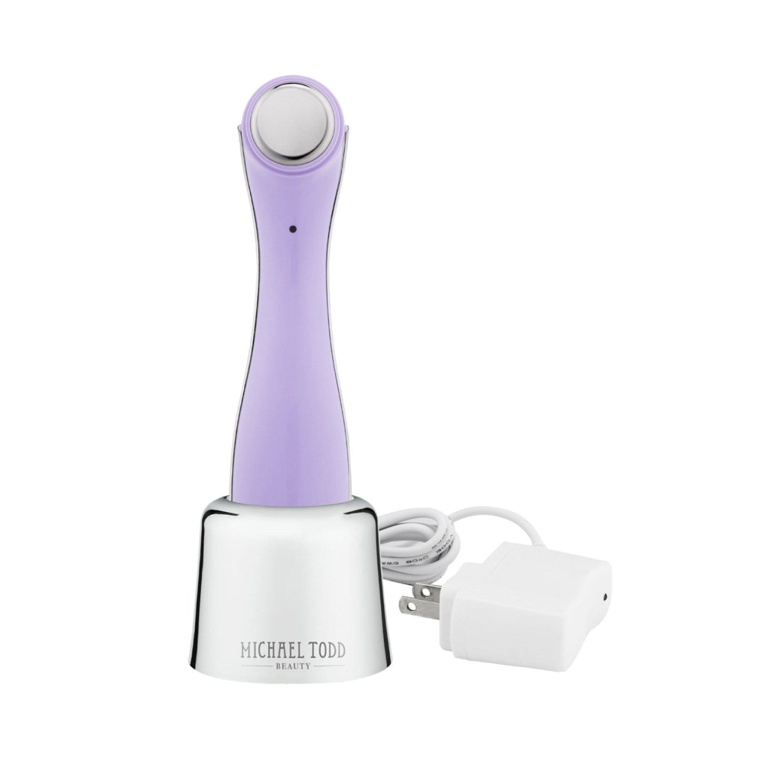 A purple Eternal Youth device by Michael Todd Beauty with a white cord is suitable for applying serum or cream.