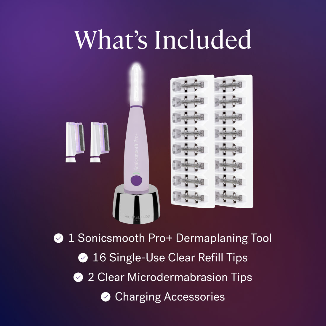 Sonicsmooth Pro+| Sonic Dermaplaning System by Michael Todd Beauty