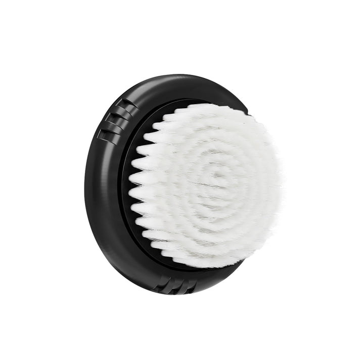 The Michael Todd Beauty Sensitive Skin Soniclear Brush (black) features soft white bristles with a black base, designed for use with sonic cleansing systems. Perfect for gentle cleansing routines, it is displayed on a plain white background.