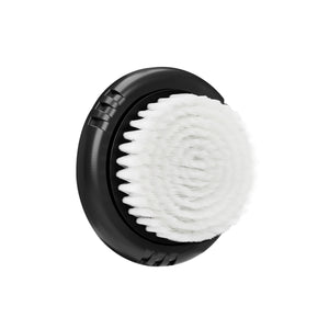 The Michael Todd Beauty Sensitive Skin Soniclear Brush (black) features soft white bristles with a black base, designed for use with sonic cleansing systems. Perfect for gentle cleansing routines, it is displayed on a plain white background.