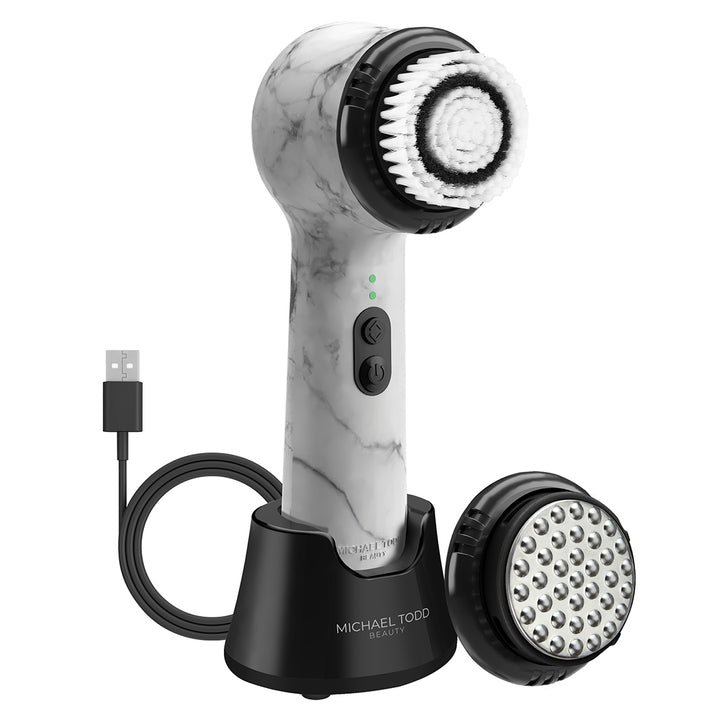 White Marble Soniclear Petite Sonic Facial Cleansing Brush. visible_badge