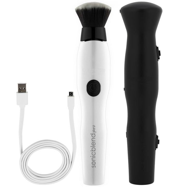 White Sonicblend Pro Sonic Makeup Application Brush