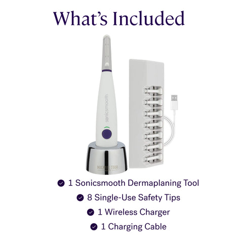 White Sonicsmooth Sonic Dermaplaning System