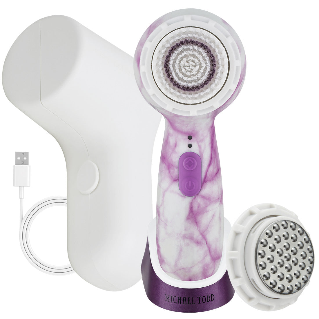 Purple Marble Soniclear Petite Sonic Facial Cleansing Brush