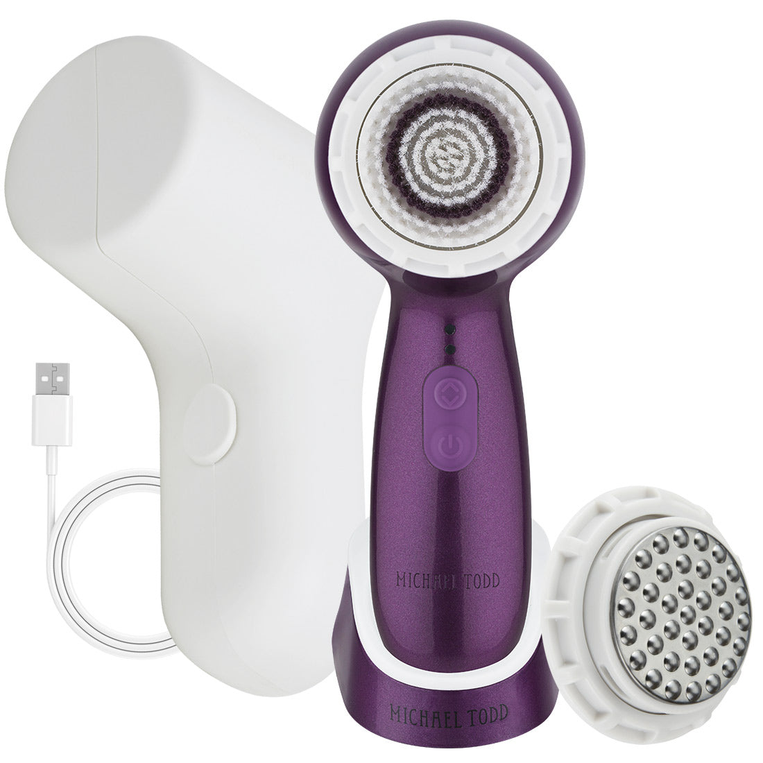 Purple Metallic Soniclear Petite Sonic Facial Cleansing Brush