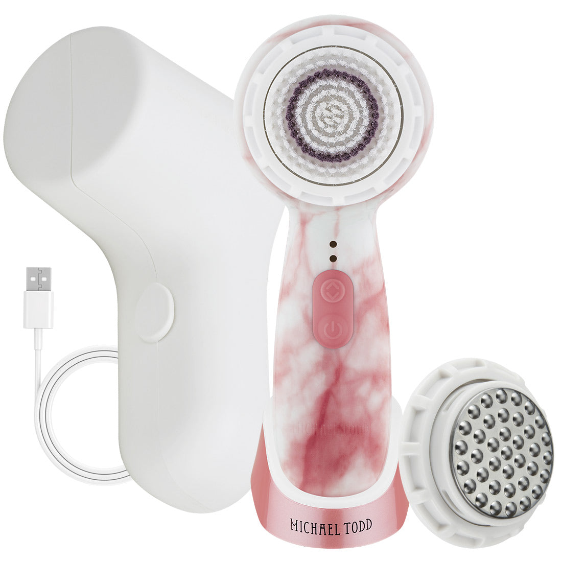 Rose Marble Soniclear Petite Sonic Facial Cleansing Brush